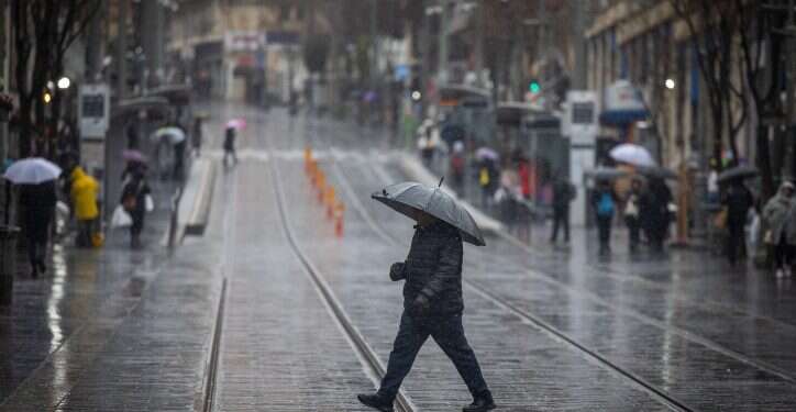 גשם בירושלים במהלך הסופה  "בתוך שלושה ימים – כמות גשם של חודש" | איפה ירד הכי הרבה גשם? סיכום הסופה