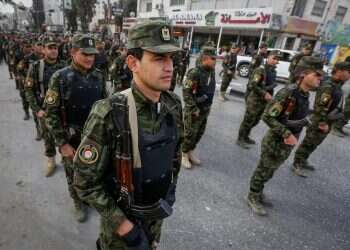 מנגנוני הביטחון הפלסטינים. ויסאם השלמאון/פלאש 90 תכנית השלום האמריקנית: אוסלו תוצרת ימין מלא מלא