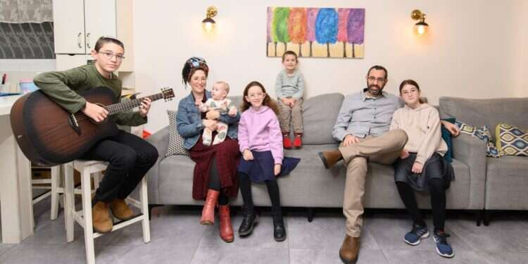 משפחת רוזנבאום, נהריה. צילום: אייל מרגולין־ג'יני