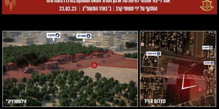 אתרי התקיפה בעזה. צילום: דובר צה ליל קרב בדרום: חמאס שיגר רקטות לעוטף, צה"ל הגיב בתקיפות מאסיביות ברצועה