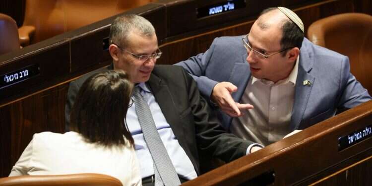 רוטמן ולוין. צילום: נועם מושקוביץ'/דוברות הכנסת הפרלמנטריזם הפסיד, אבל יש עקרונות שלימין אסור לוותר עליהם
