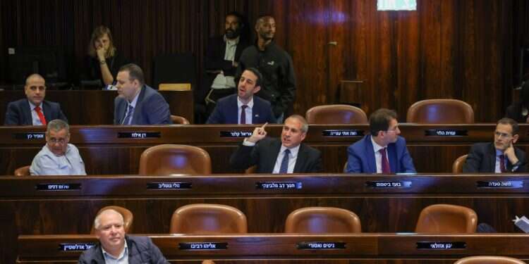 מליאת הכנסת. צילום: נועם מושקוביץ/דוברות הכנסת