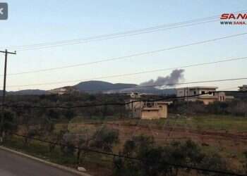 תקיפה בסוריה, ארכיון. צילום: סוכנות הידיעות הסורית סאנא לצד מי יתייצבו צה"ל והמשטרה? אמש קיבלנו את התשובה