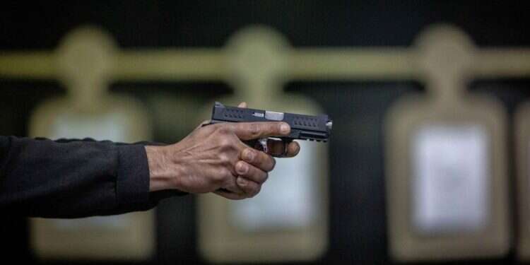 אקדח, אילוסטרציה. צילום: יונתן זינדל/פלאש 90 כתב אישום: ירה למוות בבן דודתו בעקבות סכסוך על מעיל