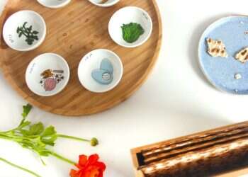 קערת פסח. צילום: יח מזוזה מתירס ואמבטיית עיסוי ביתית: המתנות הכי מקוריות לאישה לחג