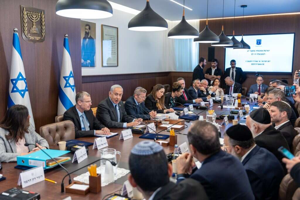 ישיבת הממשלה, . צילום: אמיל סלמן/פלאש 90