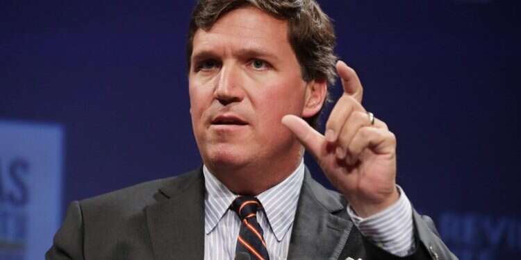 טאקר קרלסון שהועזב מפוקס ניוז. צילום: AFP זו כנראה הסיבה האמיתית שערוץ הימין האמריקני פיטר את הכוכב שלו