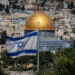 דגל ישראל והר הבית, מבט מהר הזיתים. צילום: יונתן זינדל, פלאש 90