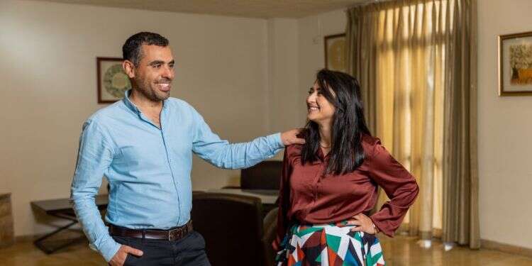 אליסף פרץ ונוי פרי. צילום: נעמה שטרן "יום הזיכרון זה החג שלנו, האולימפיאדה של השכול"