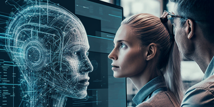 איור בינה מלאכותית על פי מחולל התמונות Midjourney בנקים, שירותי בריאות ושיווק: הבינה המלאכותית כבר פועלת בשוק העבודה