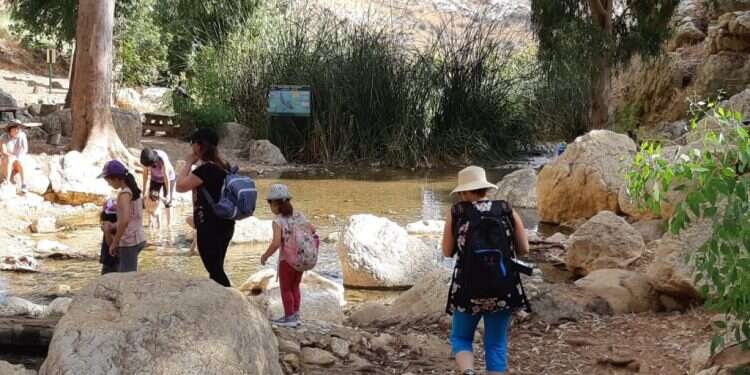 מטיילים בשמורת טבע עין פרת. צילום: ערן קרוזל רשות הטבע והגנים בפסח שעבר חולצו 22 ישראלים: 7 טיפים לטיול בטוח