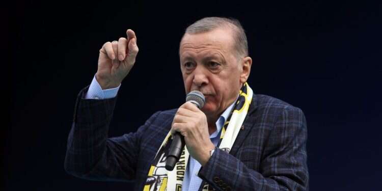 טורקיה: צייר שפם על שלט של ארדואן ונכלא באשמת "העלבת הנשיא"