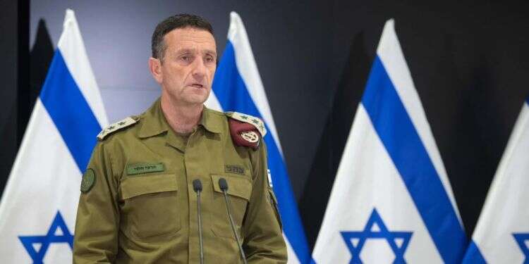 הלוי בהצהרה לתקשורת ביום שלישי. צילום: דובר צה