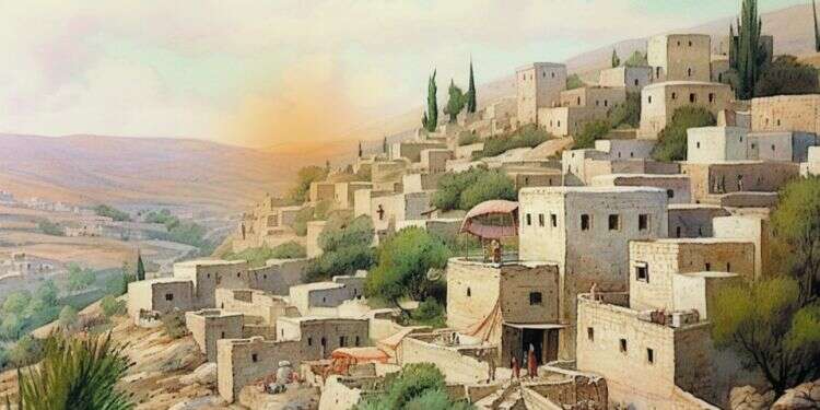 בית לחם. איור: בינה מלאכותית