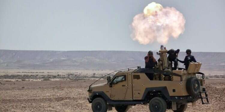 מערכת המרגמה. צילום: אלביט מערכות השלכות המלחמה באוקראינה: אלביט תספק למונטנגרו מרגמות ופצמ"רים ב-80 מיליון שקלים