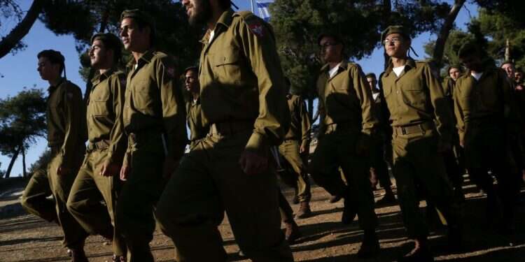 חיילי נצח יהודה בטקס השבעה. צילום: מרים אלסטר, פלאש 90