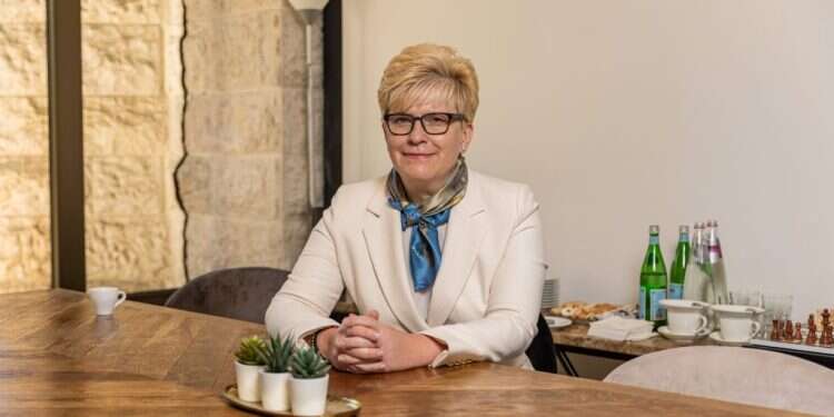 ראש ממשלת ליטא, אינגרידה שימוניטה. צילום: נעמה שטרן ראש ממשלת ליטא בראיון: "משמיעים את קולה של ישראל"