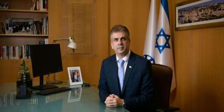 שר החוץ אלי כהן. צילום: שריה דיאמנט שר החוץ: "הסכם עם סעודיה הוא לא שאלה של אם אלא של מתי"