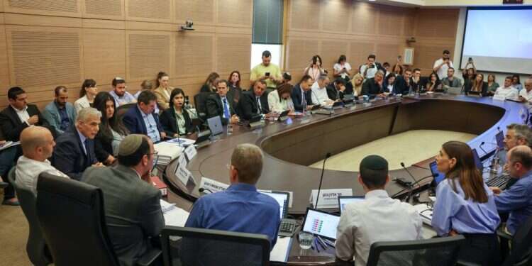 ועדת החוקה, היום. צילום: נועם מושקוביץ, דוברות הכנסת "התיקון לא מסיר את פיקוח העליון מהחלטות הממשלה והמינויים. שקר גס ופייק ניוז"