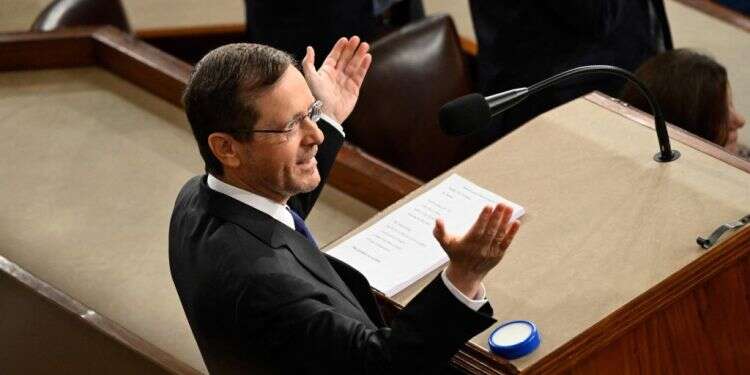 צפו: תשואות לנשיא המדינה בנאומו בפני הקונגרס האמריקני | עיקרי הנאום