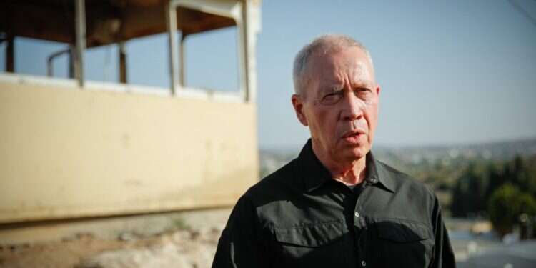 יואב גלנט. שיר טורם/פלאש90 מבצע בית וגן נמשך: הדרג המדיני אישר חופש פעולה