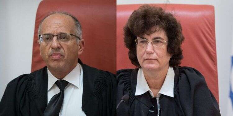 ברק ארז וסולברג. צילום: אוליבר פיטוסי, יונתן זינדל, פלאש 90 סולברג נגד ברק ארז: עימות דרמטי בין שופטי העליון על עילת הסבירות