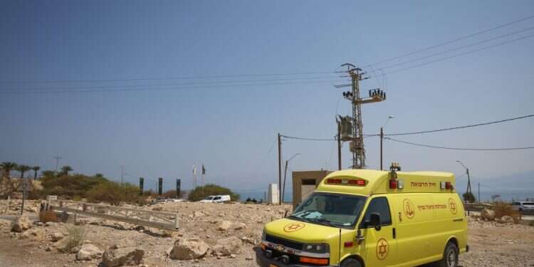 כוחות החילוץ בשמורת עין גדי. צילום: חיים גולדברג - פלאש 90