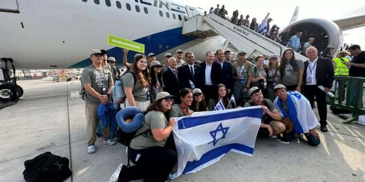 עולים חדשים לישראל מארה 215 עולים חדשים נחתו בישראל – וקיבלו את תעודת העולה כבר במטוס