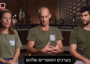 צילום מסך מתוך הראיון של  המתפרעים בכיכר בת"א הם כמו "אחים לנשק" – חותרים נגד הרעיון הציוני