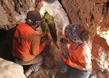 סליק נשק נדיר נחשף במערה בעין גדי