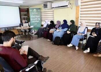 איהאב בהדרכה של הקורס. מתוך עמוד הפיסבוק של עמותת אל אקצה עמותה של רע"מ מעסיקה מדריך שהורשע בעבר בחברות בארגון חמאס