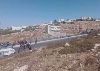 צבא ירדן יורה במפגינים ליד הגבול עם ישראל. צילום מסך מתוך סרטון כוננות בצה"ל: צבא ירדן ירה במפגינים בעד חמאס סמוך לגבול עם ישראל