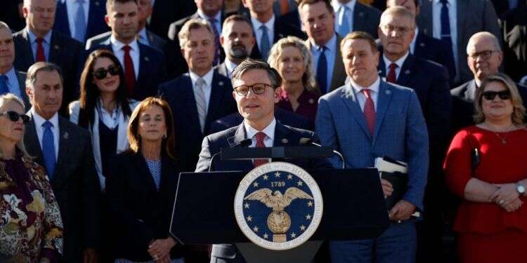 ג'ונסון. צילום: גטי אימג'ס ארה"ב: הקונגרס תומך בישראל, גילויי שנאה באוניברסיטאות