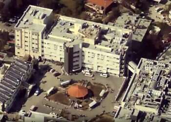 בית החולים שיפאא' בעזה. צילום: מתוך סרטון של דובר צה צה"ל חשף: המפקדה הראשית של חמאס נמצאת מתחת לבי"ח שיפאא'