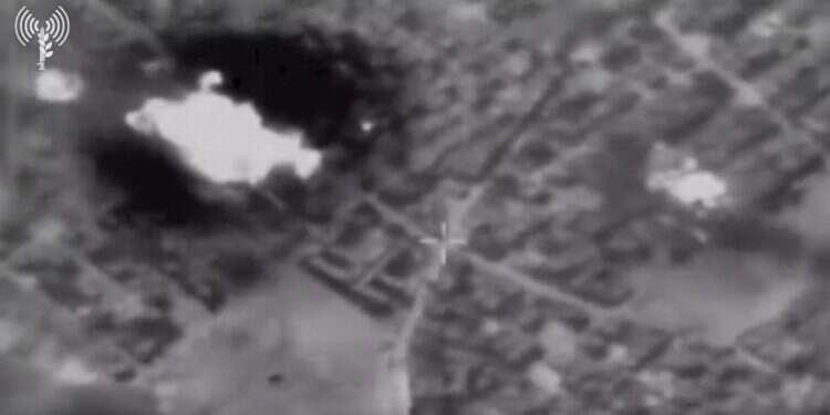 חיסול ברצועת עזה, ארכיון. צילום מסך צה"ל השמיד עשרות עמדות שיגור של כלי טייס ממולכדים