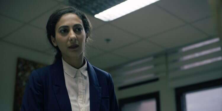 חוא במנאייכ. קרדיט: כאן 11 שחקנית "פאודה" מכחישה חלק מהתעללות מחבלי החמאס