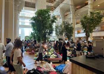 מלון דוד בים המלח, עם הגעת תושבי העוטף ביום שאחרי 7 באוקטובר