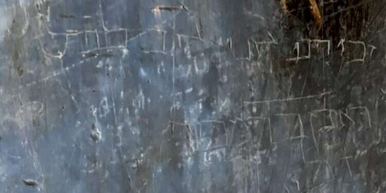 הכתובת  כתובות עבריות בלתי מוכרות בנות כאלף שנים אותרו בשער הרחמים