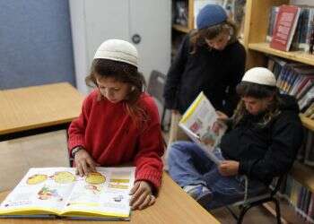 ילדים דתיים בתלמוד תורה בבת עין. צילום: נתי שוחט/פלאש90. ספר לי קצת על רגעי הפחד