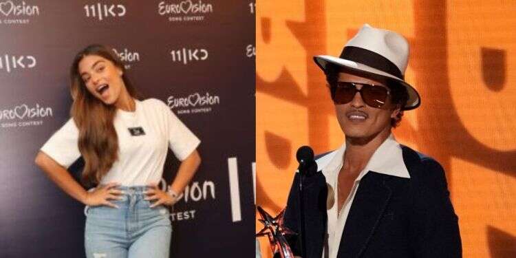 ברונו מארס ונועה קירל. צילומים: Chris Pizzello (AP) ו ברונו מארס בפארק הירקון ונועה קירל ב-20 ש"ח: סוף עונת ההופעות בישראל