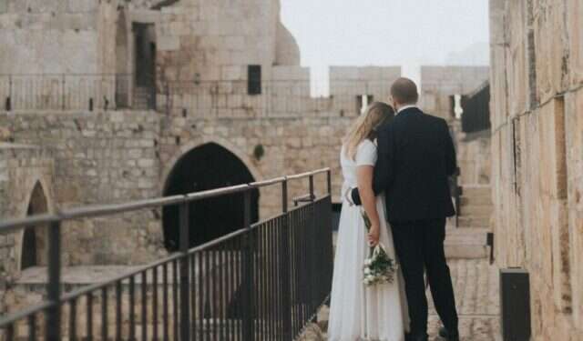 צילום: טל מזיג חתן כלה חתונה מגדל דוד