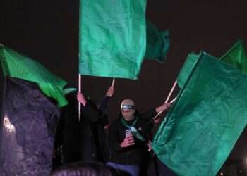 פעילי ותומכי חמאס ברצועת עזה. צילום: EPA