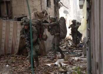 לוחמי אגוז במחנה שאטי בצפון רצועת עזה. צילום: דובר צה צה"ל חושף: תיעוד ממצלמות הגוף של לוחמי יחידת אגוז בפשיטה במחנה שאטי