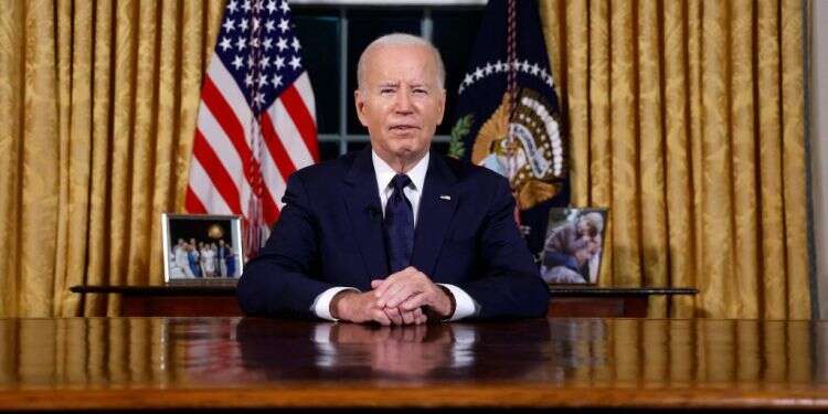 ביידן. צילום: איי.אף.פי חד משמעית: רוב האמריקנים תומכים במלחמת ישראל נגד חמאס