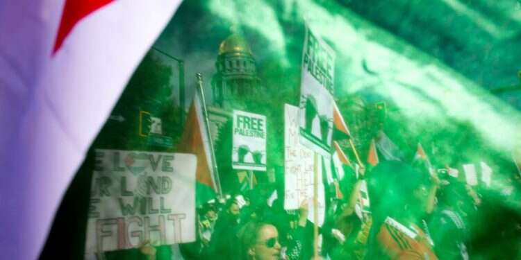 תומכי חמאס מפגינים בארה לציונות יש אויב אחד וצריך סוף סוף לקרוא לו בשמו