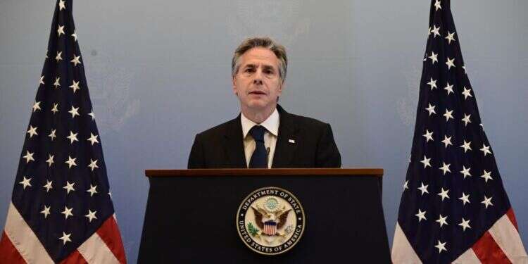 אנתוני בלינקן בנאומו בישראל. צילום: תומר נאמבורג - פלאש 90 אלפי פועלים פלסטינים עדיין עובדים בישראל תוך כדי המלחמה