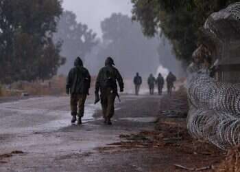 חיילים בסמוך לגבול לבנון