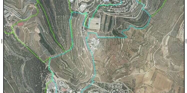 האדמות שנוספו לשטחי מועצת גוש עציון. צילום: מועצת גוש עציון אחרי 70 שנות מאבק: מאות דונמים נפתחו להתיישבות יהודית בגוש עציון