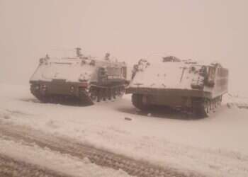 שלג ראשון בפסגת החרמון