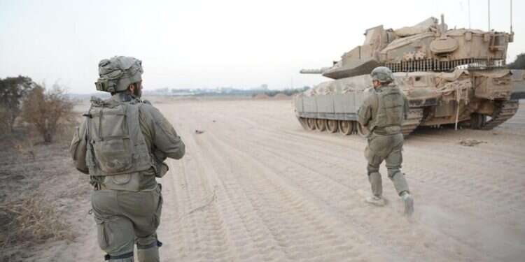 פעילות הקרקעית של כוחות צה״ל ברצועת עזה. צילום: דובר צה